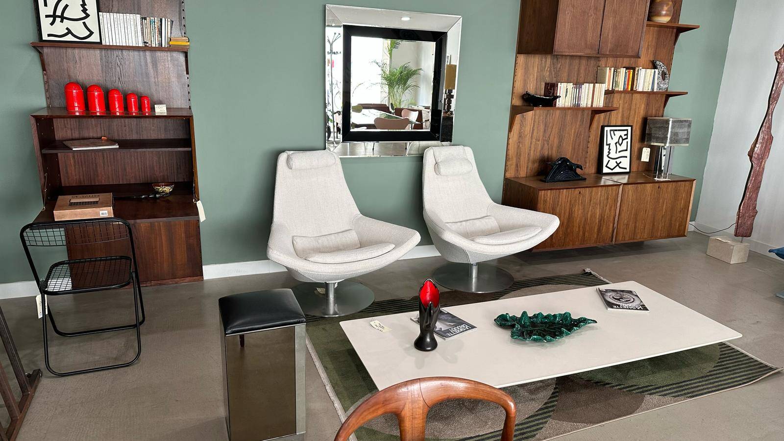 2 B&B Italia armchairs by Jeffrey Bernett