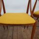 Set of 5 Johannes Andersen dining chairs with new fabric