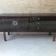 Enfilade palissandre noire Schreiber 1962, 3 tiroirs et armoire, style Mid‑Century