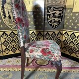 Suite de 6 chaises anglaises en velours