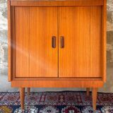 Vintage Scandinavian teak chest of drawers, 1960.