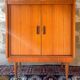 Vintage Scandinavian teak chest of drawers, 1960.