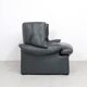 Cassina Portovenere set leather lounge chairs with ottoman