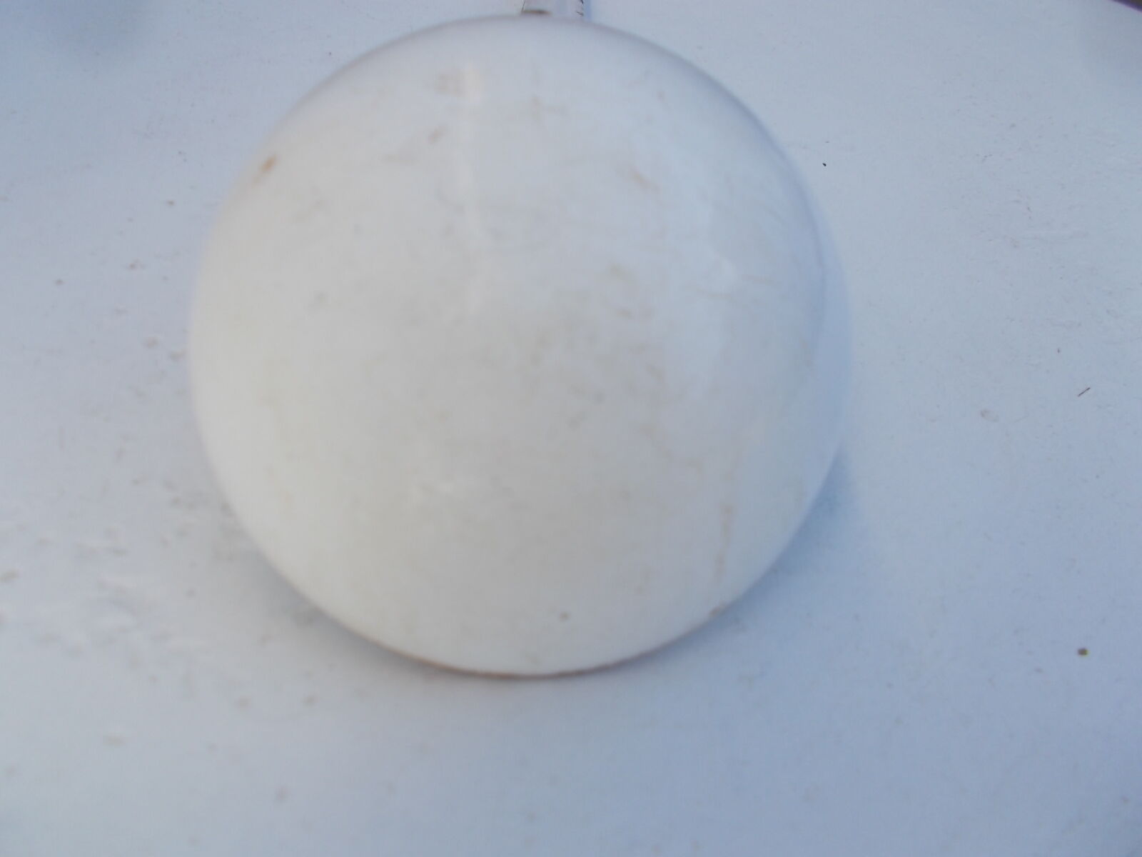 Louche émaillée blanche vintage