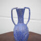 Vase in brutalist blue glazed terracotta 70