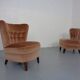 Mohair Club Chairs by Adolf Wrenger, Germany, 1950s, Set of 2
