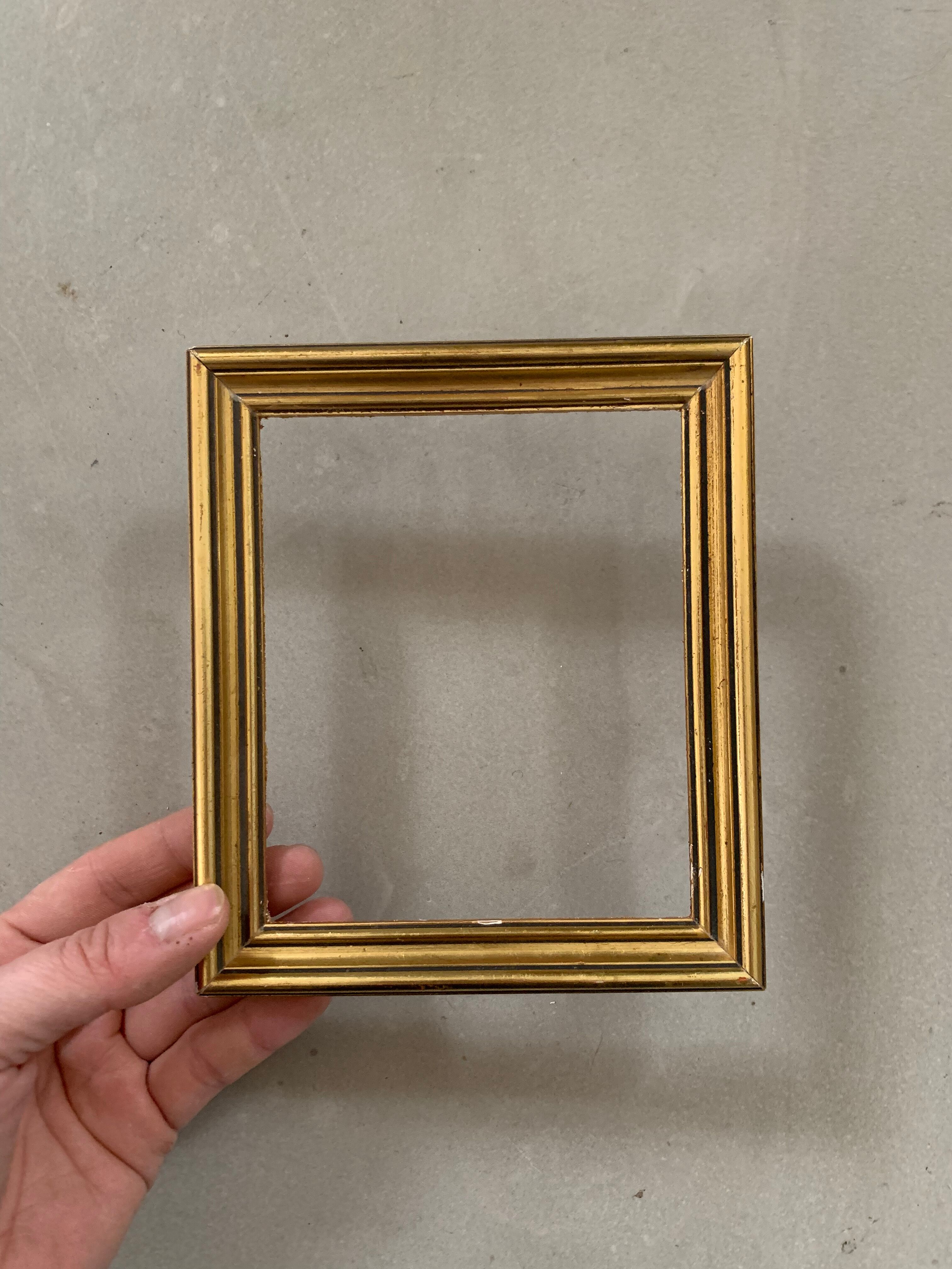 Small golden frame