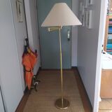 70s brass reading lamp with articulated arm Germany