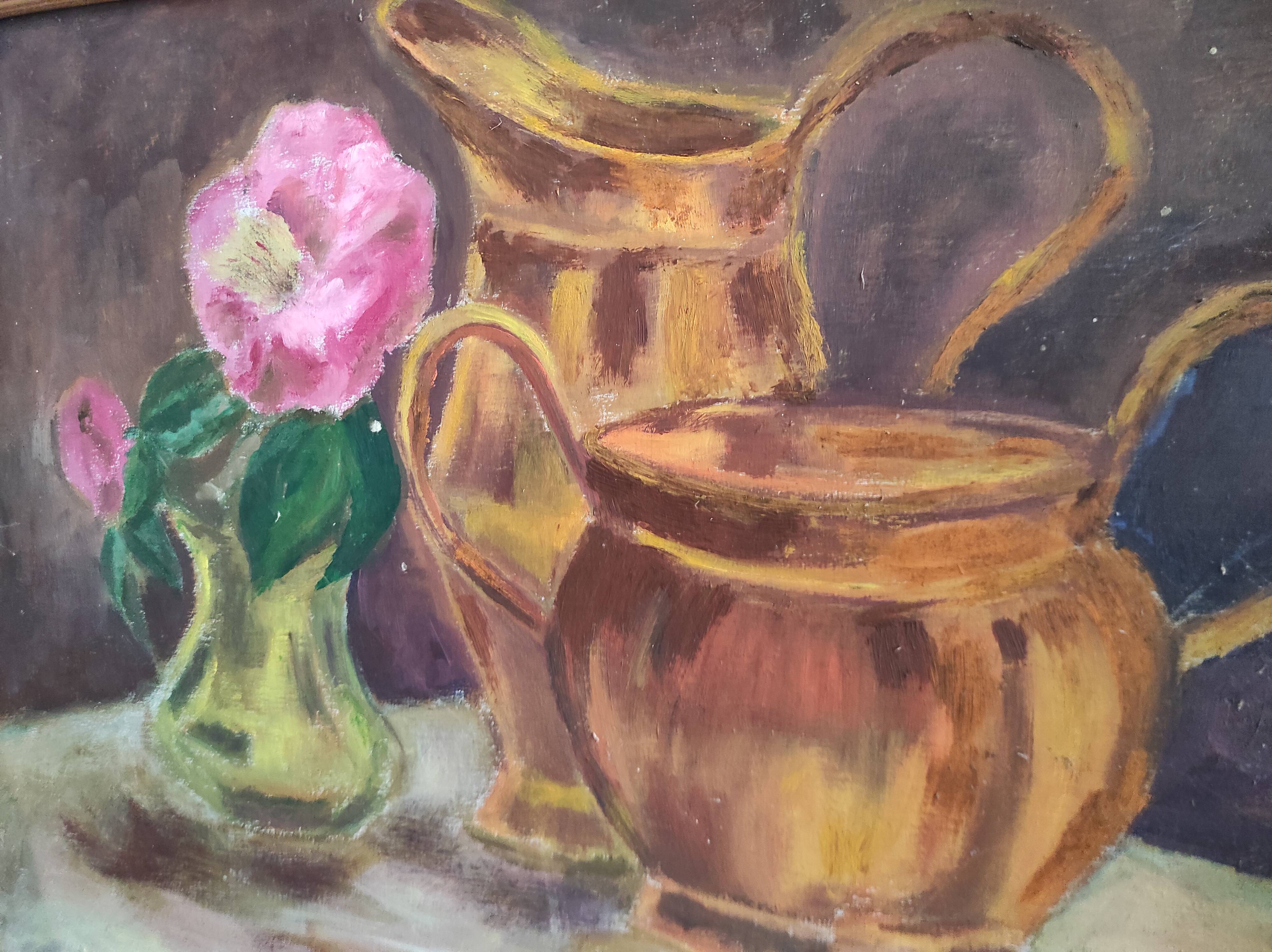 French vintage still life, signed Borde