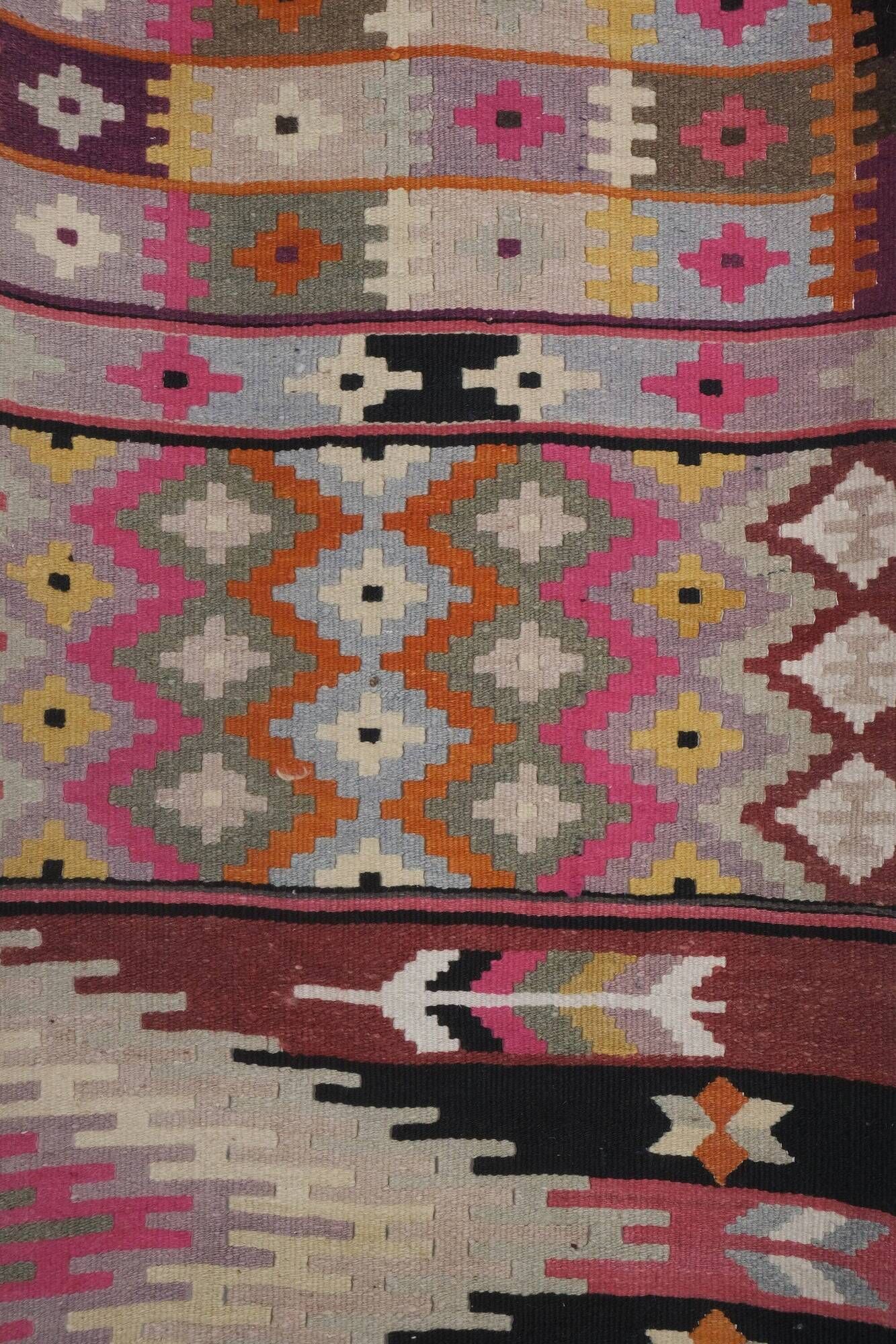 Vintage Turkish hallway rug 75x724 cm