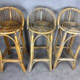 1960s rattan bar stool