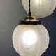 Suspension cascade three lights globes art deco vintage