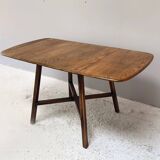 Ercol 1950’s ‘Old Colonial 377” blue label drop leaf table