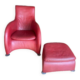 Fauteuil et repose pieds Gerard Van Der Berg par Montis