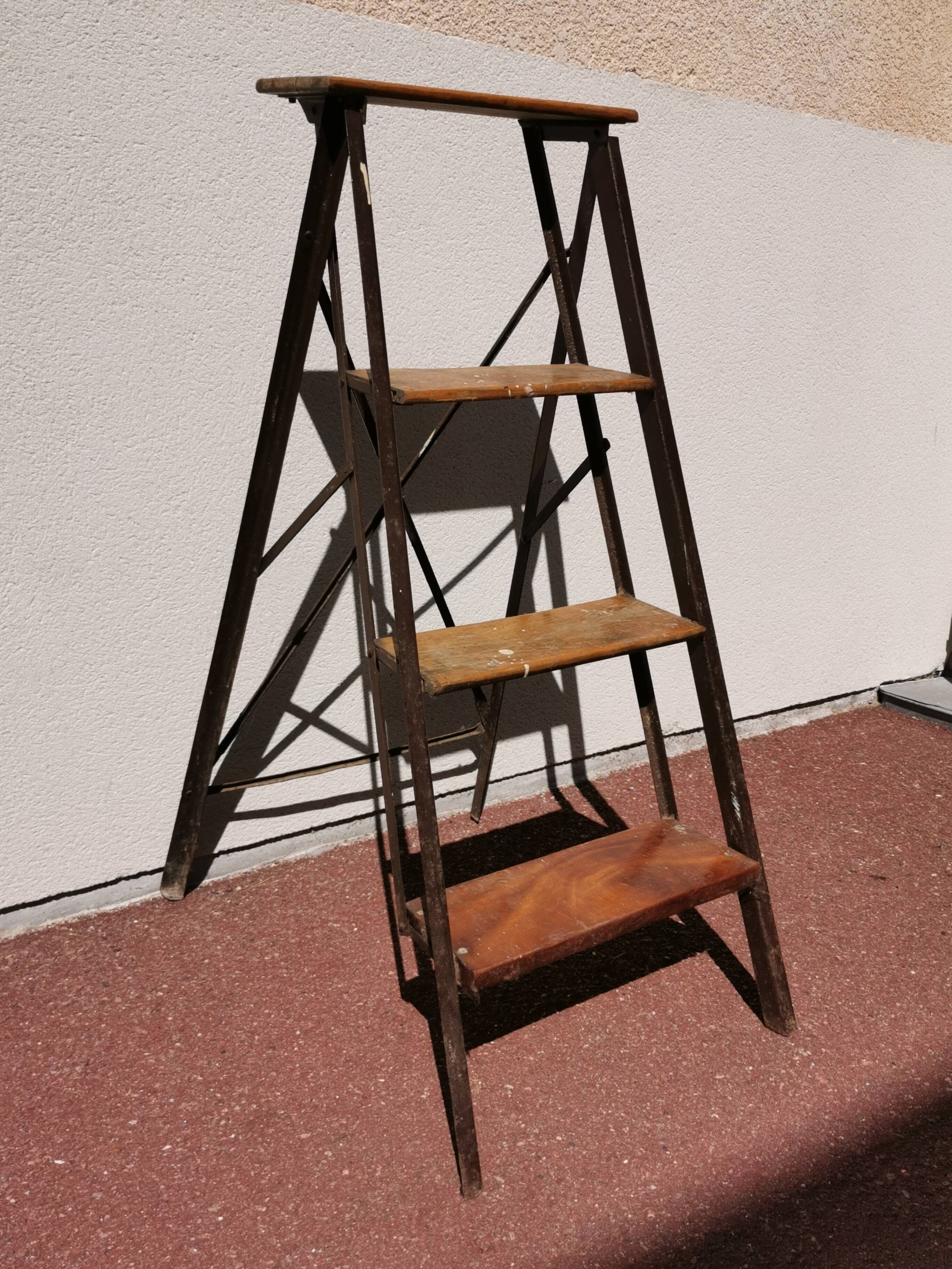 Vintage workshop stepladder