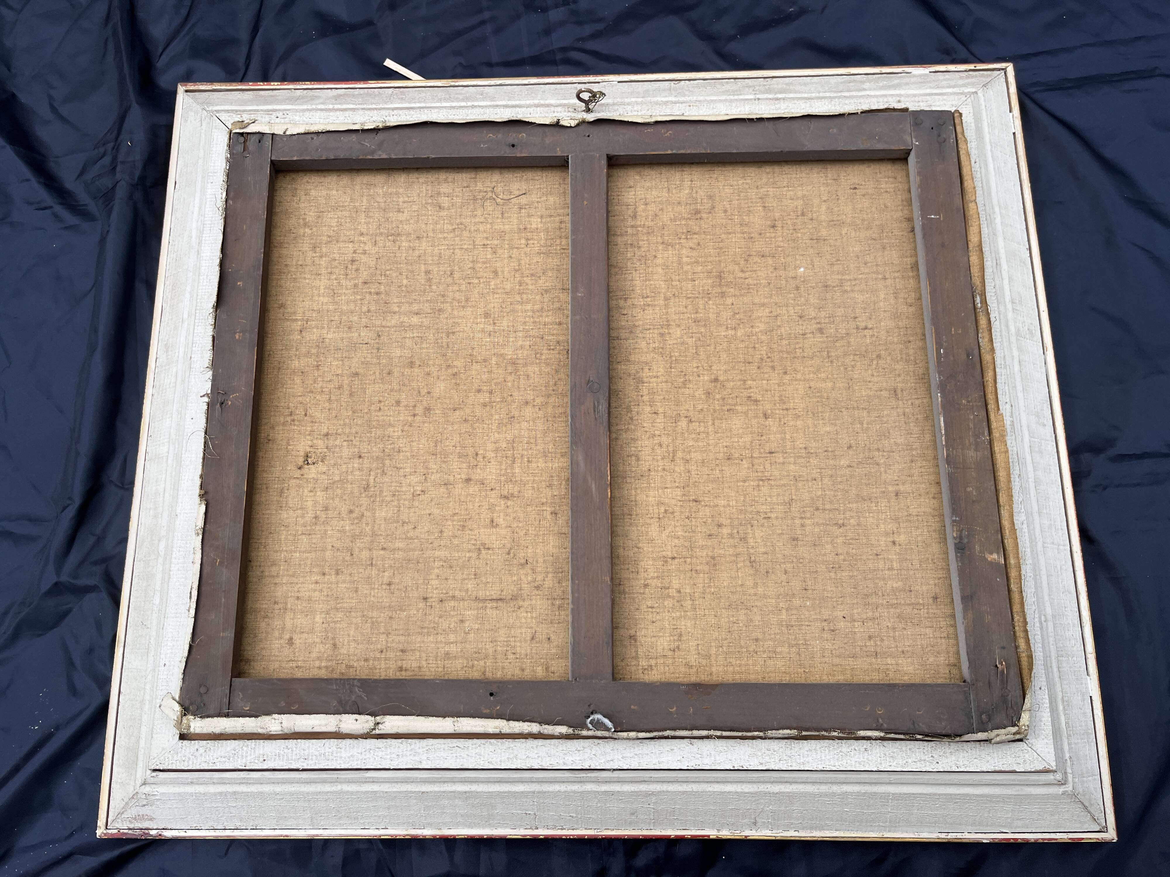 Old painting Street with church – Jack Senne 1933