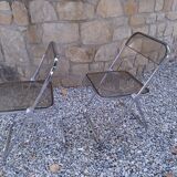 2 chaises pliantes design Giancarlo Piretti pour Castelli