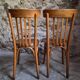 Set of 4 antique French bistro chairs by Mahieu & Guillaume, circa 1930.