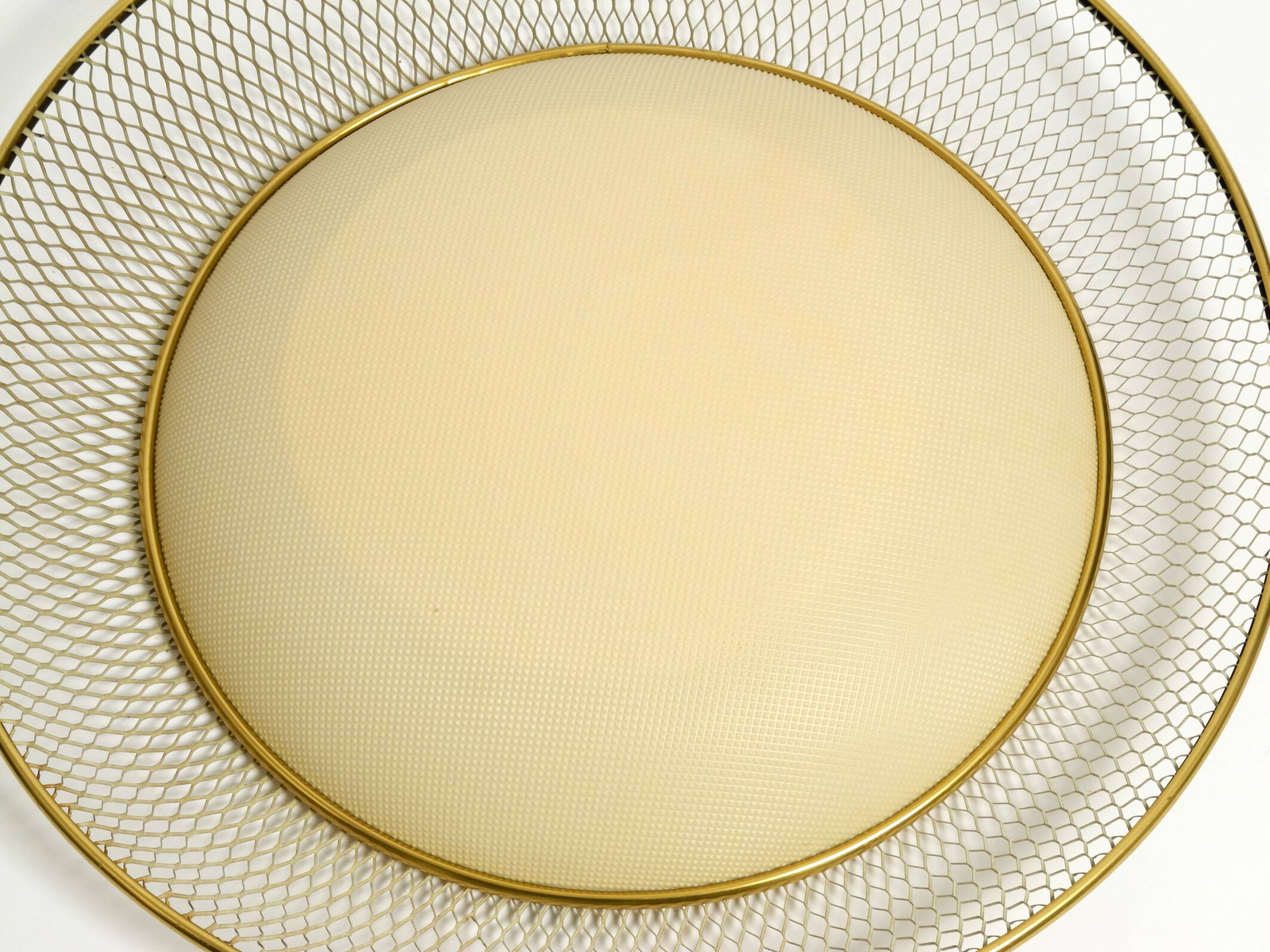 Mid Century ceiling lamp from ERCO made of expanded metal