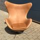 Fritz Hansen Egg Chair 07-'63 Cognac Camel vintage leather NEW CONDITION!!