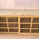 Enfilade - Burmese teak showcase buffet with yellow patina - ecru