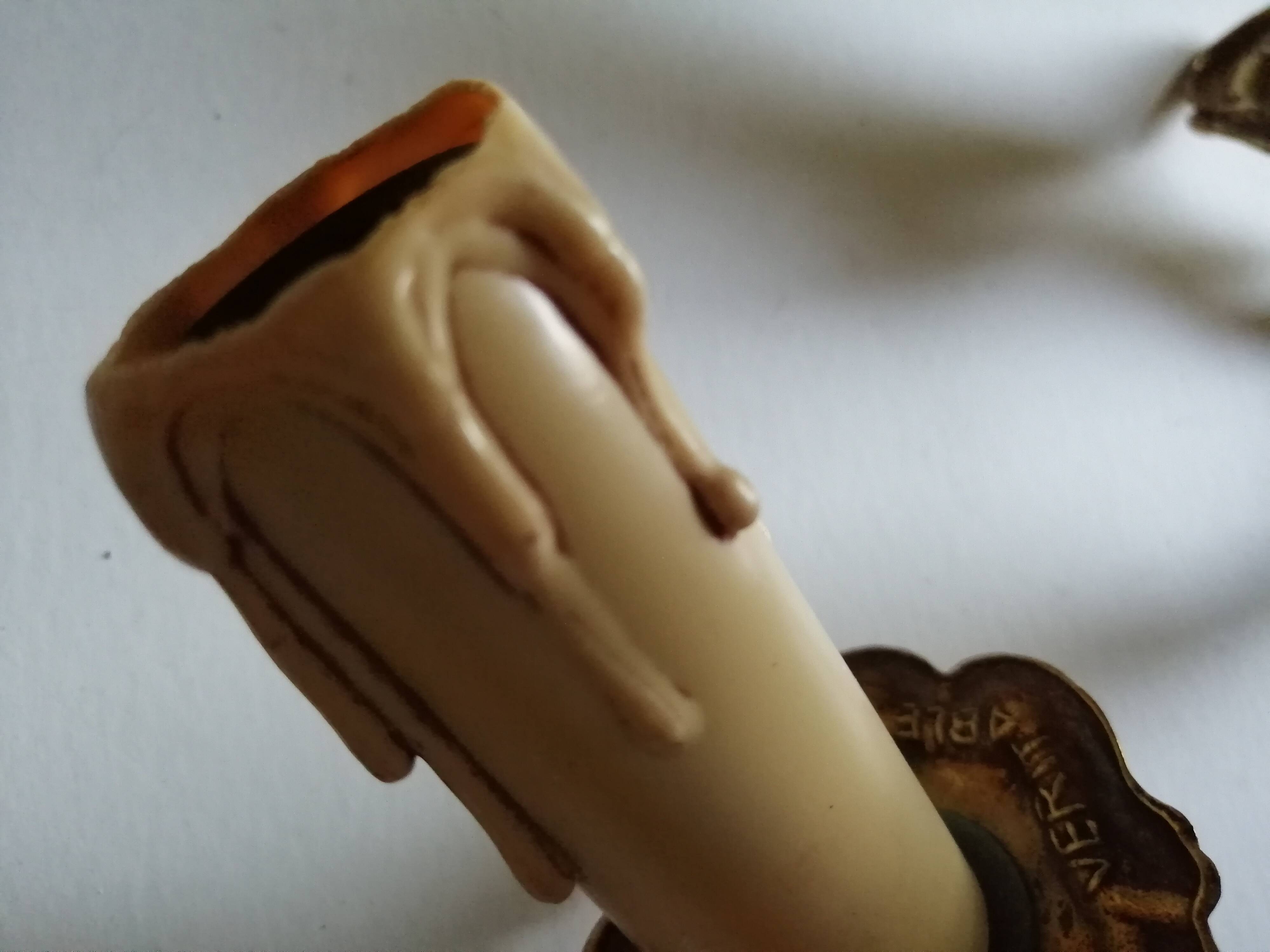 Pair of classic gold bronze wall lamps