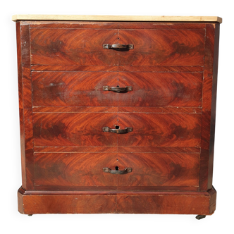 Louis-Philippe mahogany chest of drawers