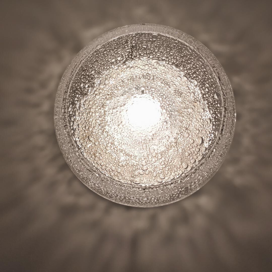 Vintage glass bubble waterpaper applied