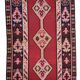 Kilim afghan Herati vintage fait main 160 cm x 371 cm, années 1960