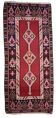 Handmade vintage Afghan Herati kilim 160cm x 371cm, 1960s