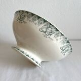 Poppies iron clay salad bowl, HB Choisy le Roi