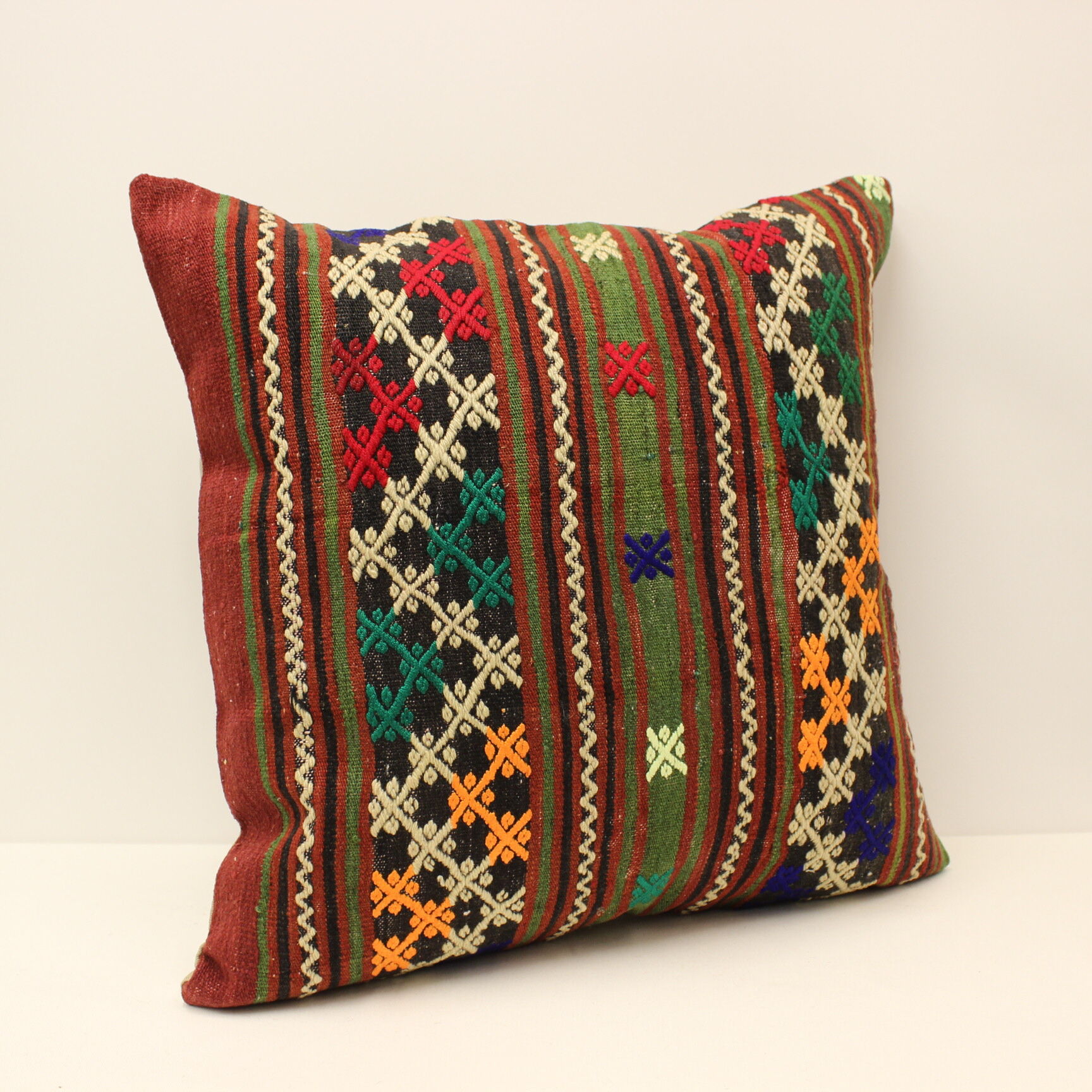 60x60 cm Kilim Cushion,Vintage Cushion Cover