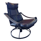 Siesta lounge leather 1970 ake fribytter by nelo mobler suede