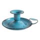 bougeoir métal bleu