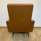 Imitation leather armchair