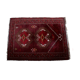 Afghan fringed wool vintage rug 103x79cm