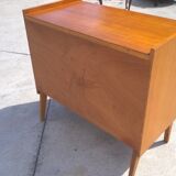 Commode rotin et chêne