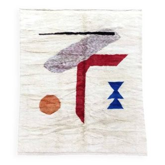 Tapis beni ouarin fait main traditionnelle taille 150 x 250 cm
