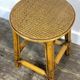 Rattan and cane stool, seaside spirit, mid-20th century.