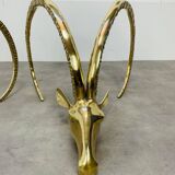 Hollywood Regency Ibex Coffee Table, Brass