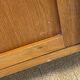 Wood and rattan chest of drawers and wardrobe