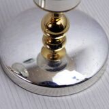Pair of silver metal candlesticks