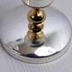 Pair of silver metal candlesticks