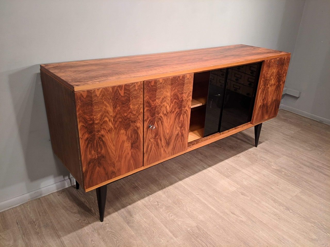 Sideboard veneered with B.F.M. vintage 60's