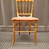 Chiavari chair in gilded wood