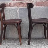 Chaises bistrot Baumann, années 50. (Lot de 4)