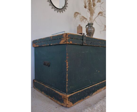 Green patina chest