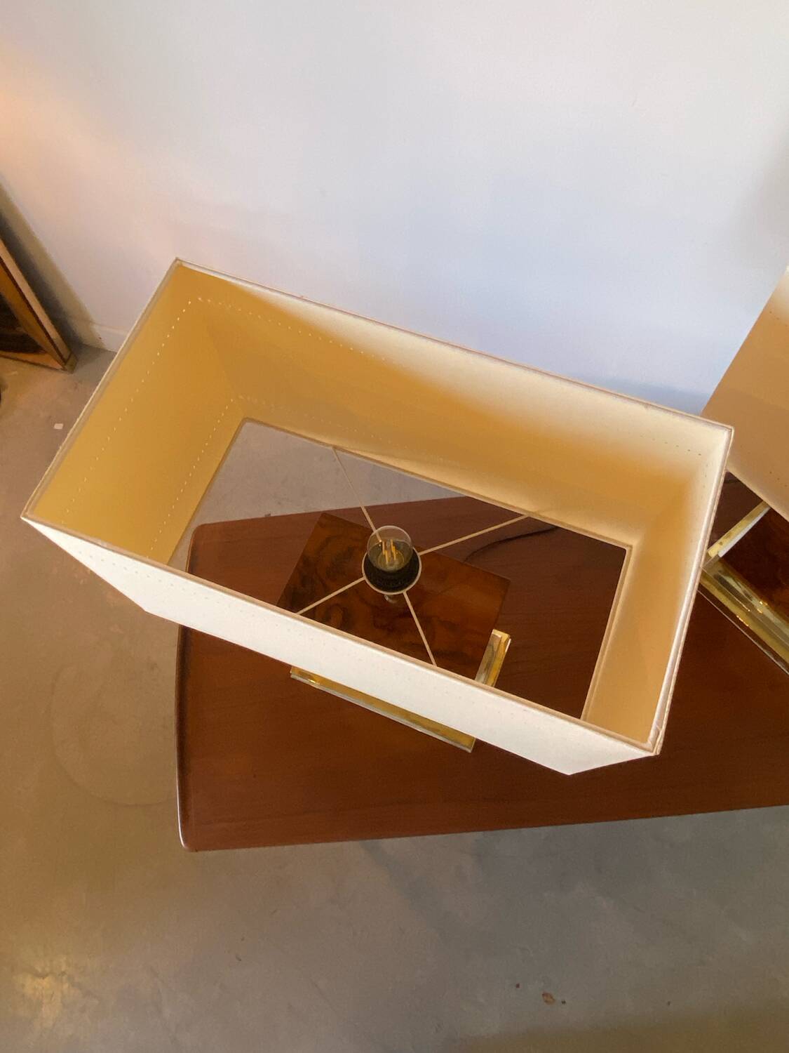 Pair of Jean-Claude Mahey lamps, 1975