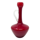Vase rouge grenat en opaline Empoli