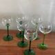 6 engraved wine glasses